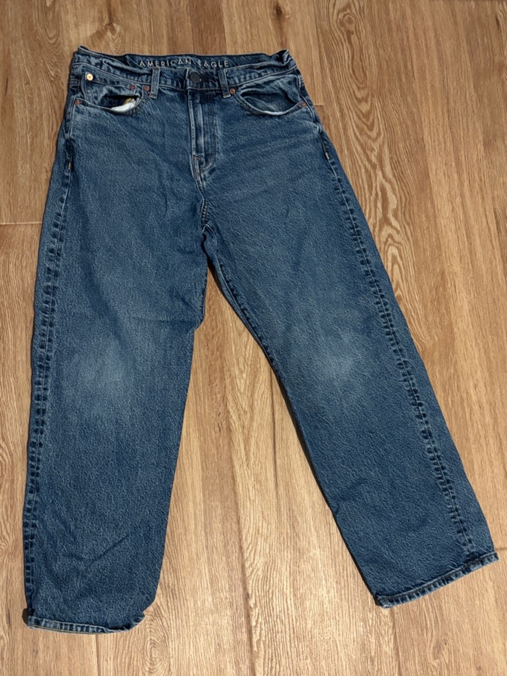 American Eagle Outfitters Men's Medium Blue Relaxed Jeans
